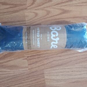 NIP Bare Home Full Xl Fitted Sheet NAVY in color Premium Microfiber